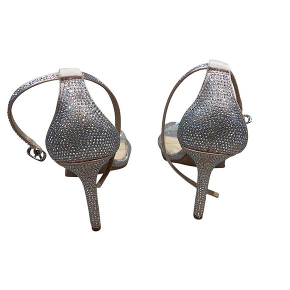 Betsey Johnson Woman's Rhinestone High Heel SB-Cole Champagne Size US 8.5 - Picture 6 of 11